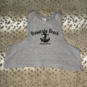 Exist Heather Gray Beach Graphic Tee